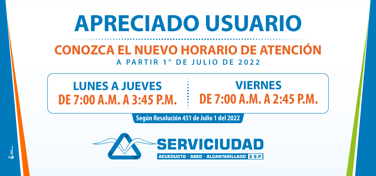 Nuevo Horario de Atención