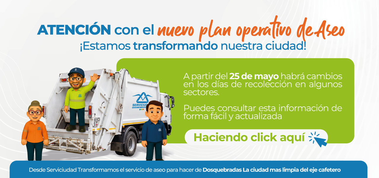 Nuevo plan operativo de Aseo